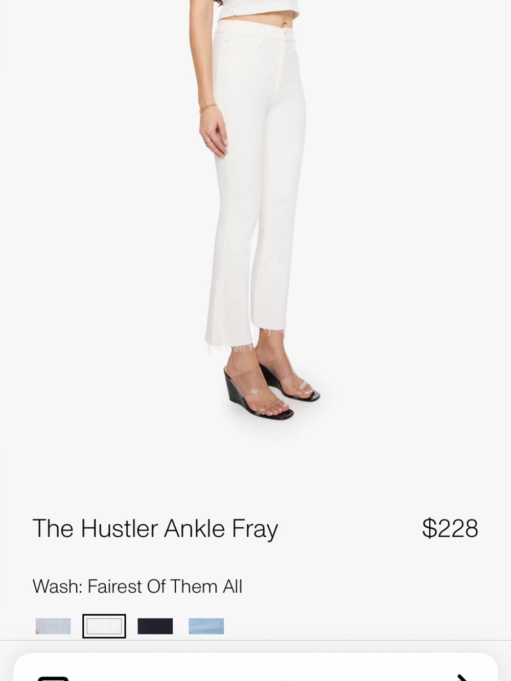 Mother Jeans The Hustler Ankle Fray size 29 - Picture 9 of 11